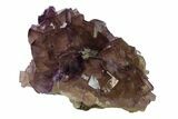 Cubic Purple Fluorite with Phantoms - Yaogangxian Mine #162010-1